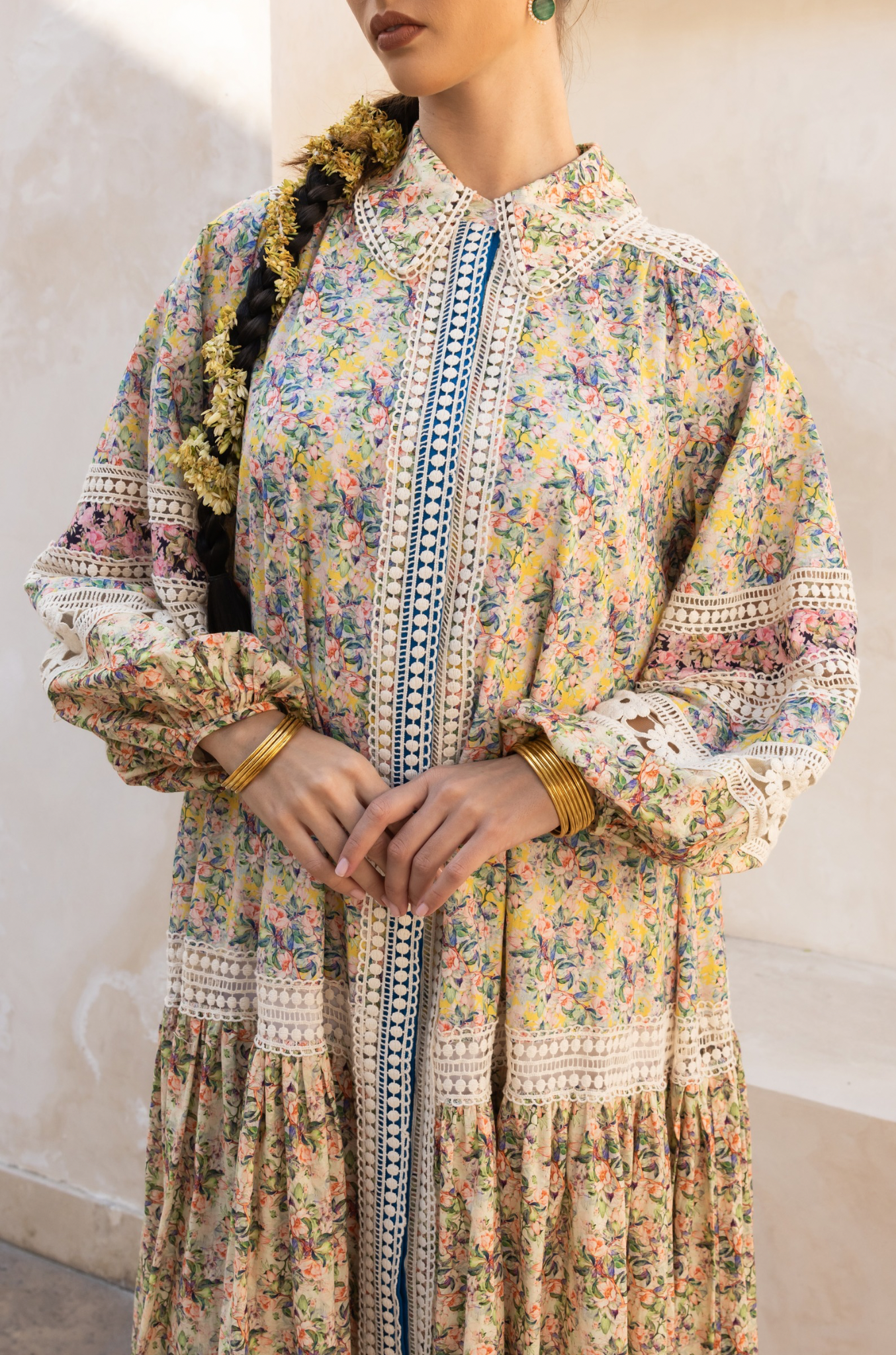 Ditsy Floral Laced Dress