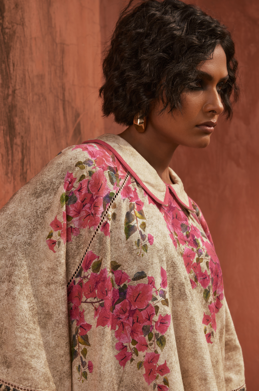 Dar Al Hawa Floral Collar Shirt Dress