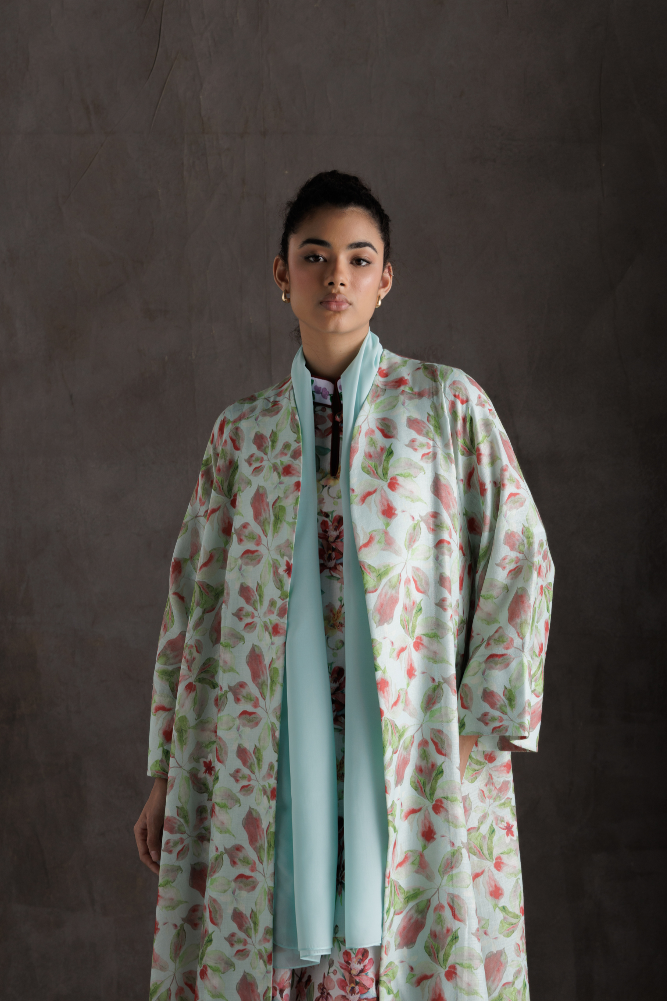 Blossom Breeze Linen Coat