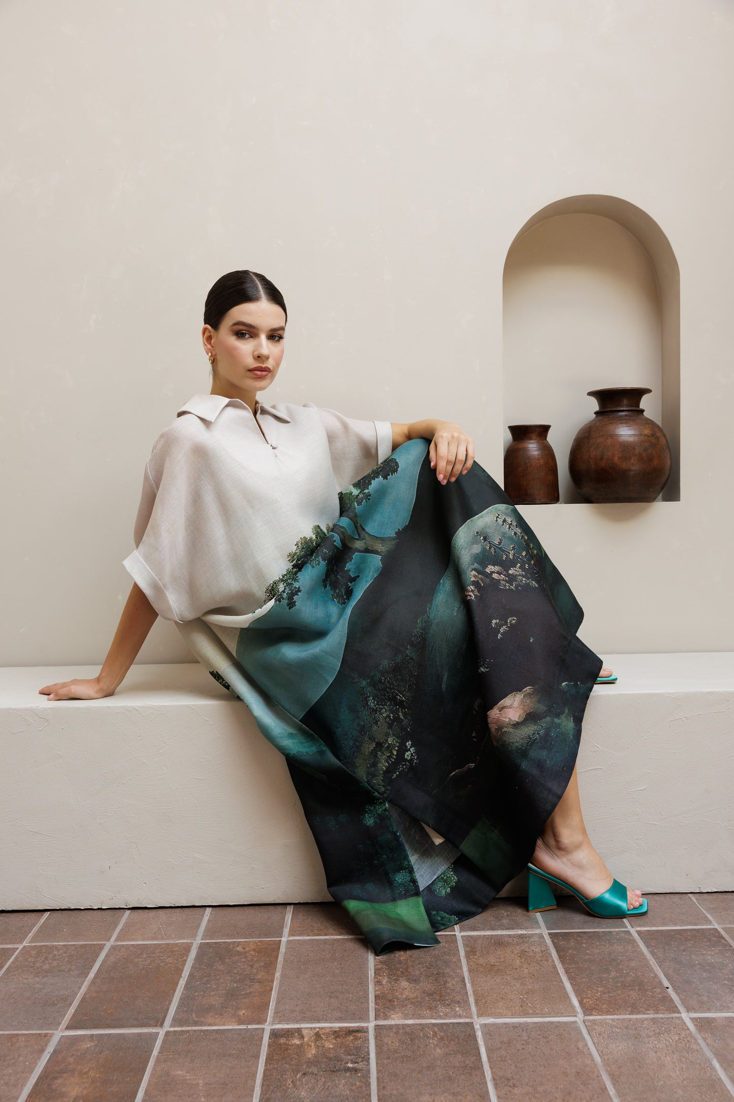 فستان قميص الغابة