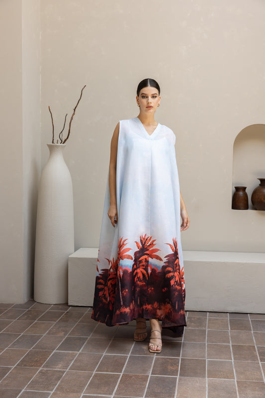 The Banana tree Sleeveless Dress