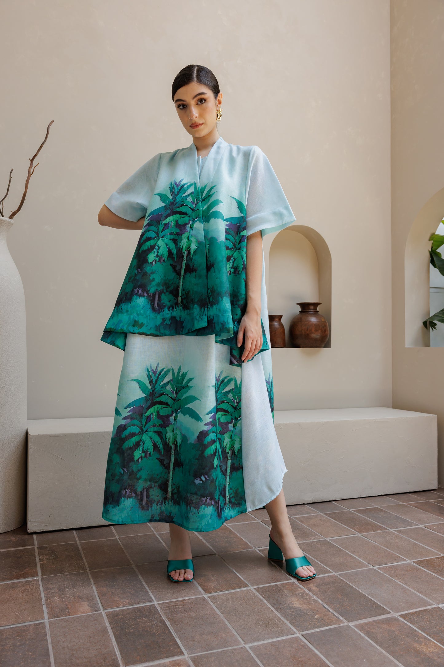 The Banana tree Shirt Dress