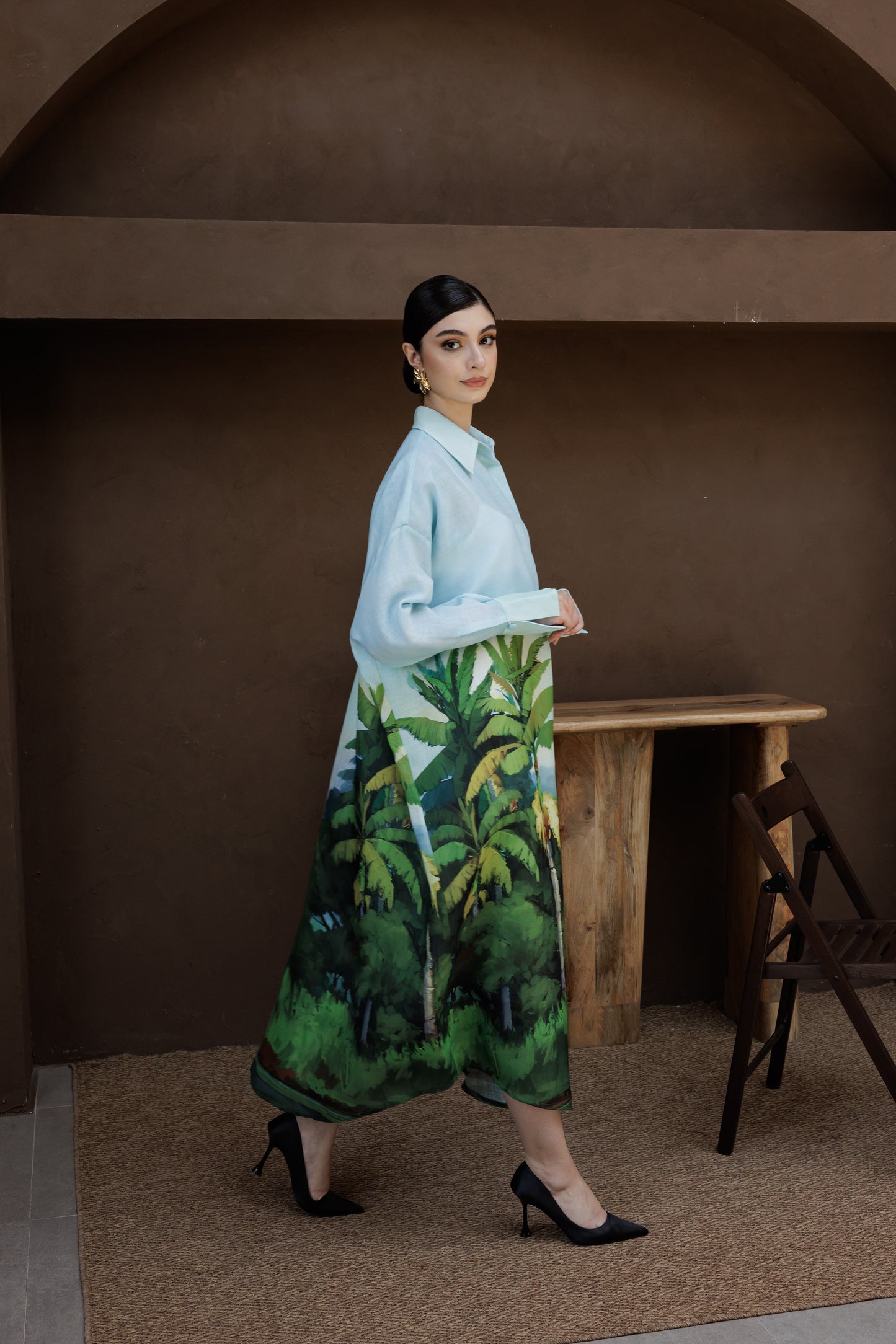 فستان طوق شجرة الموز