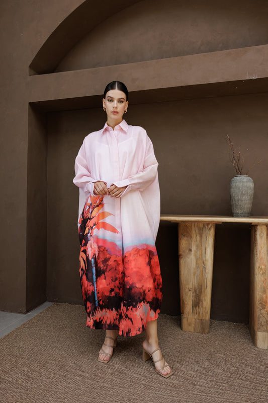 The Banana tree Collar Dress