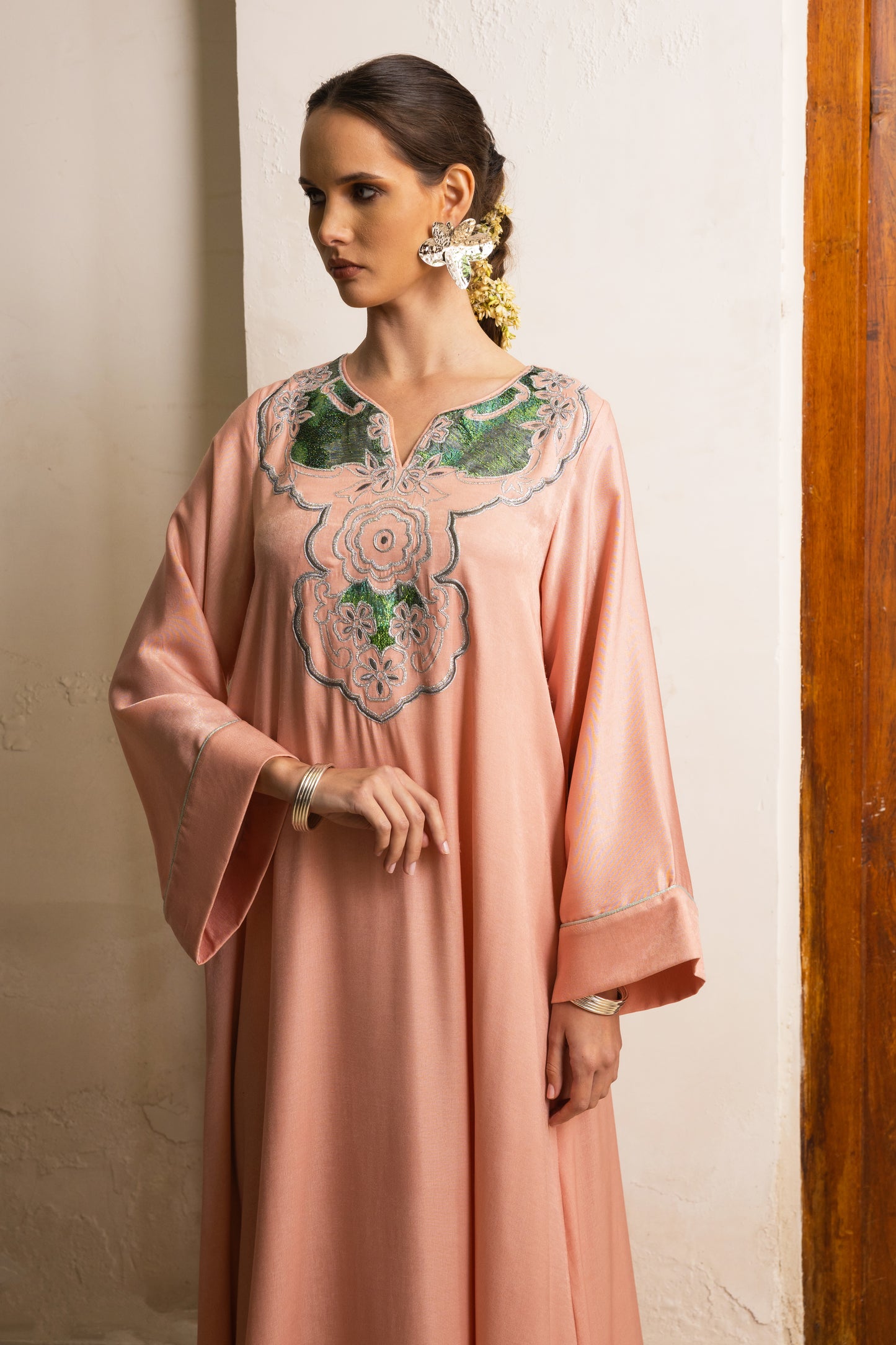 Floral Glimmer Jalabiya