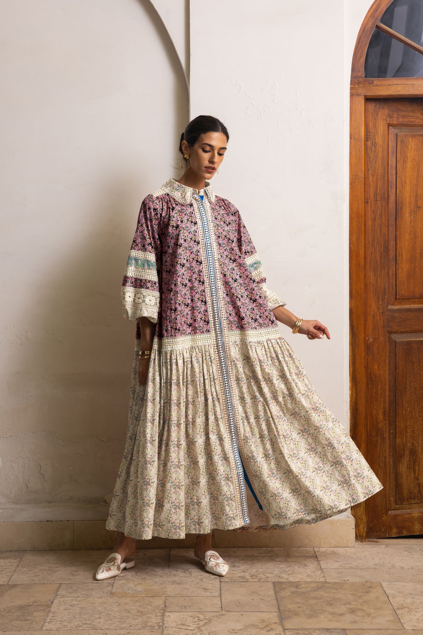 Ditsy Floral Laced Dress