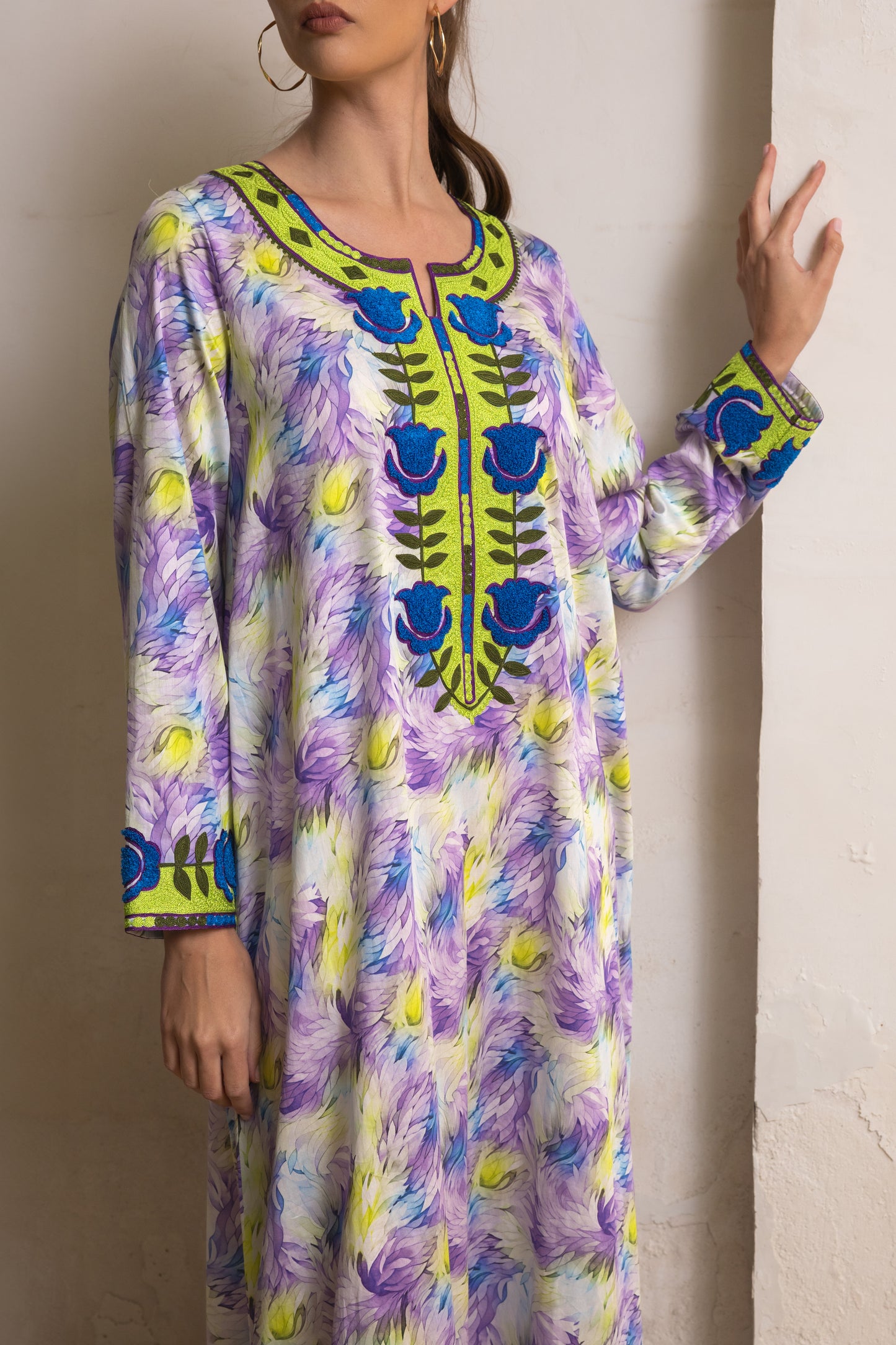 Petunia Embroidered Jalabiya