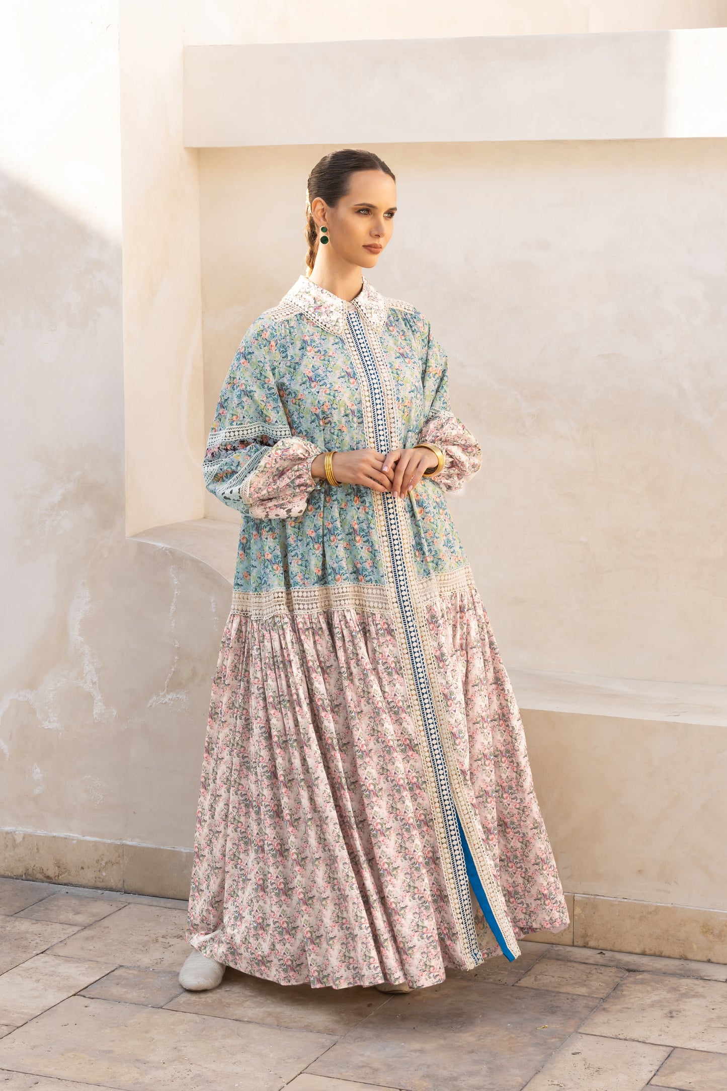 Ditsy Floral Laced Dress