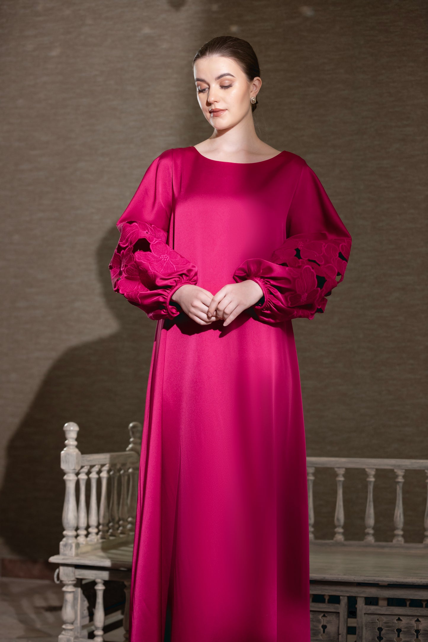 Floral Cut Out Broderie Dress