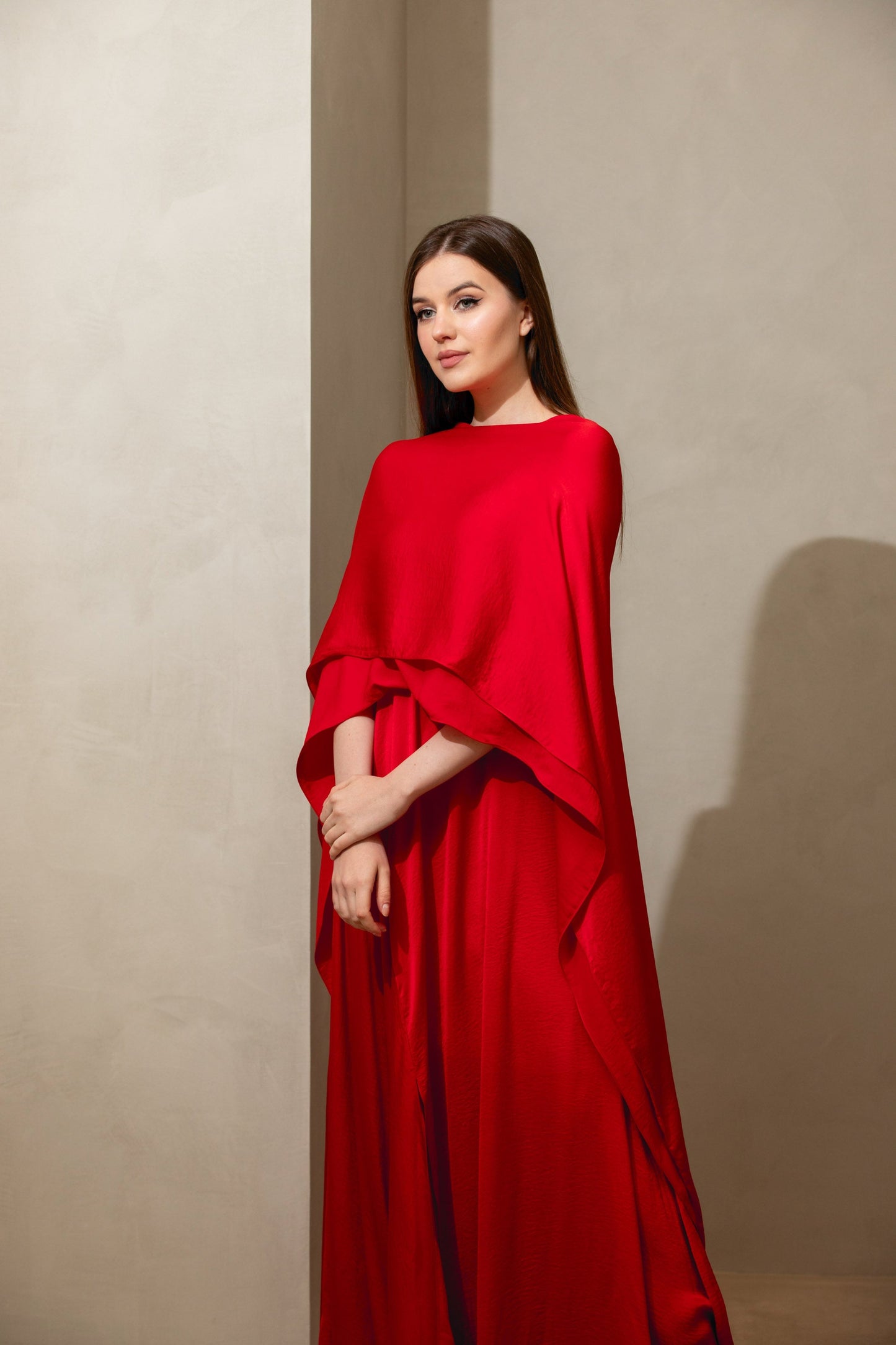 Layered Cape Dress