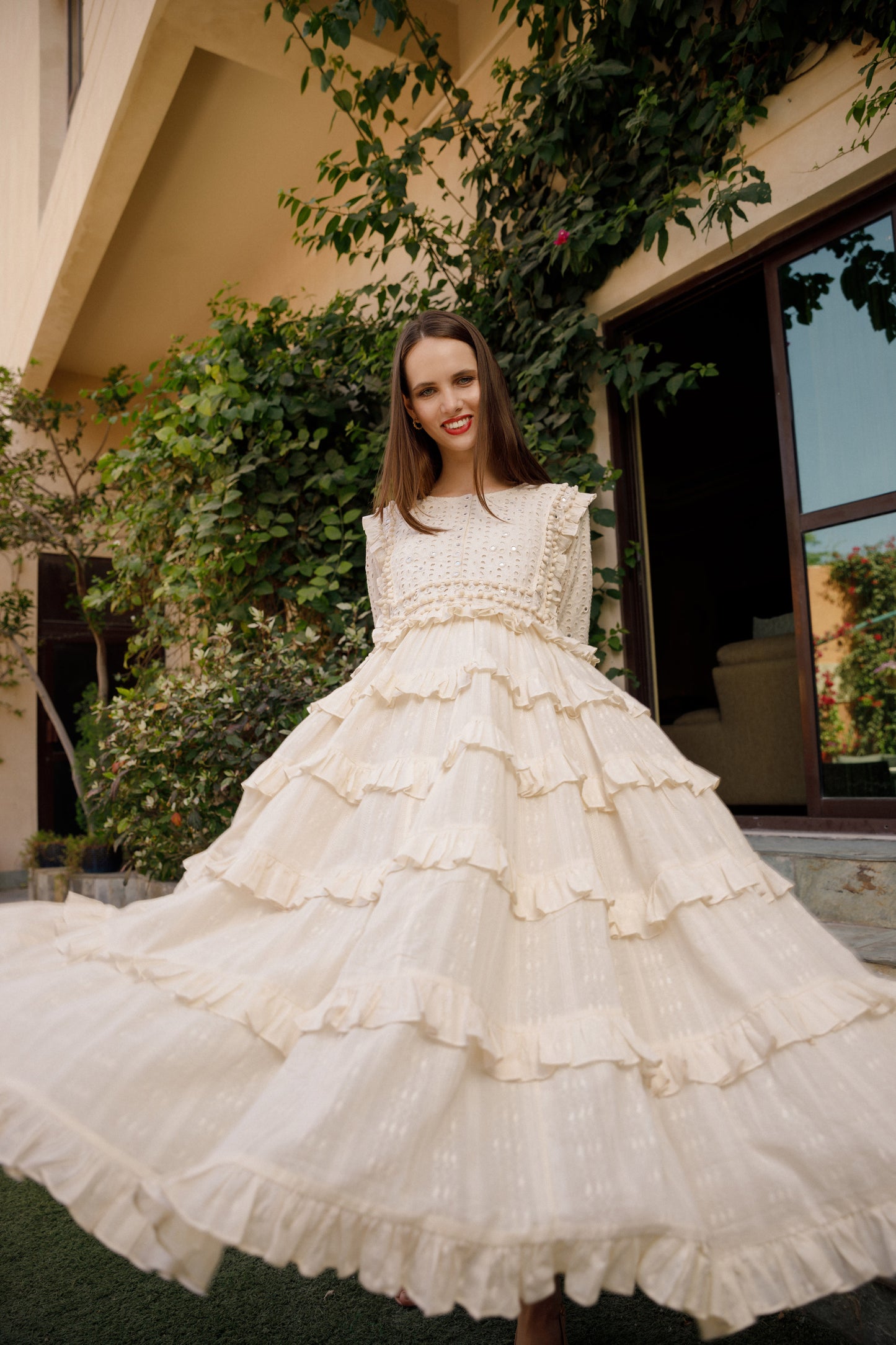 Mirror Ruffled dress - Anmar Couture