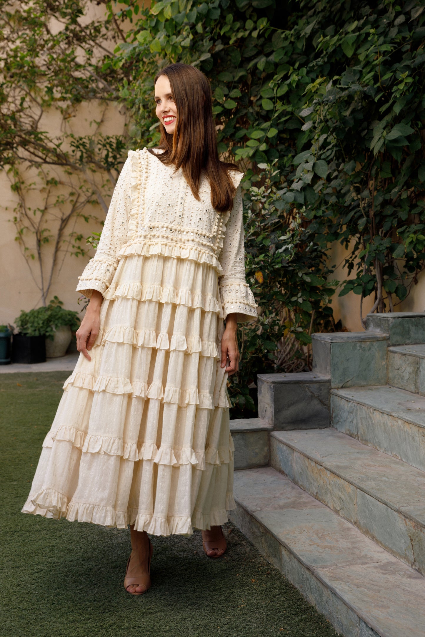 Mirror Ruffled dress - Anmar Couture
