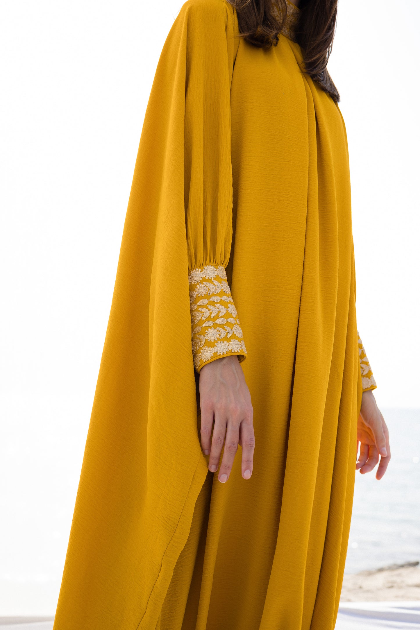 high neck panjabi Jumpsuit With Embroidered details - Anmar Couture