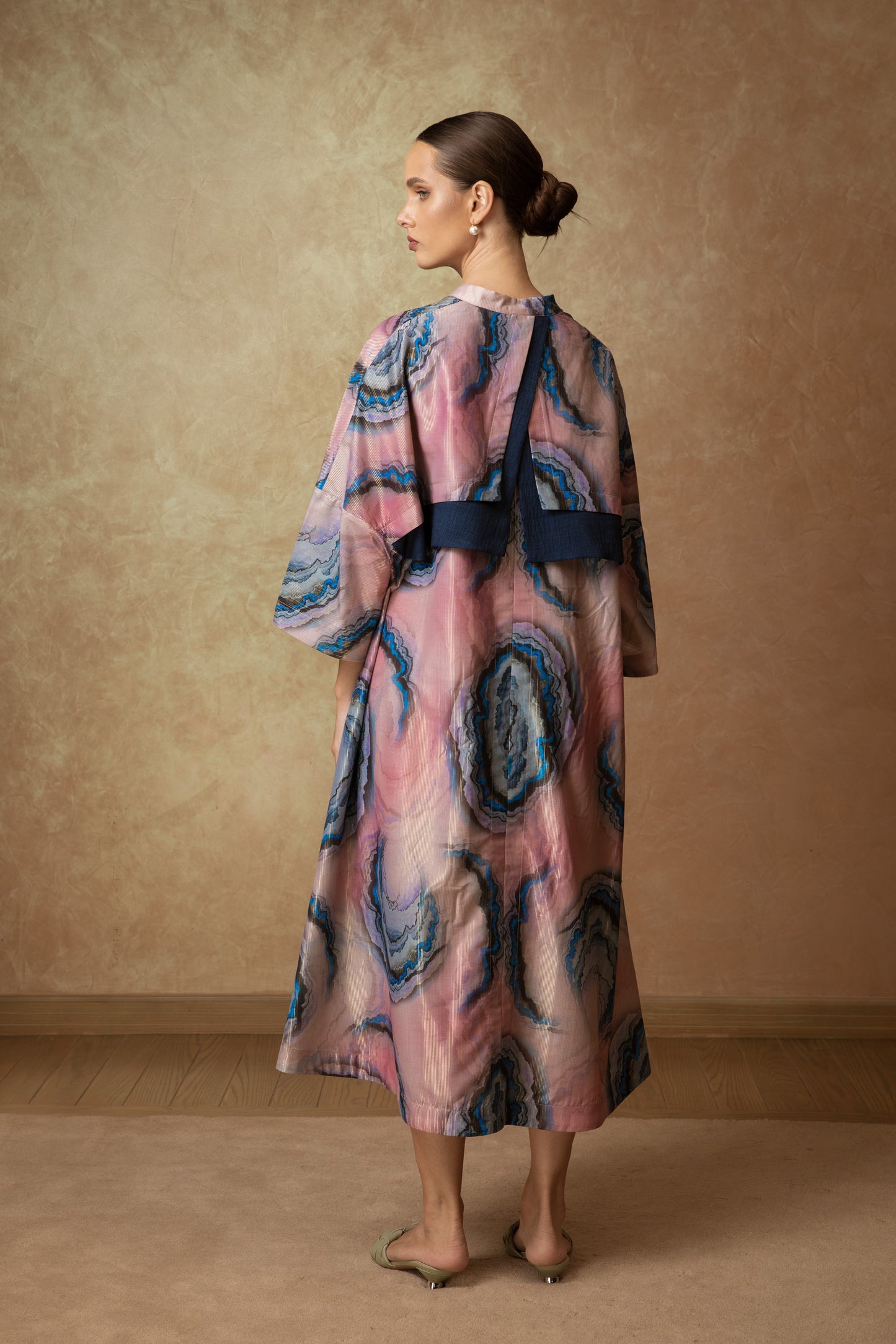 Midi Digital Print Shirt Dress - Anmar Couture