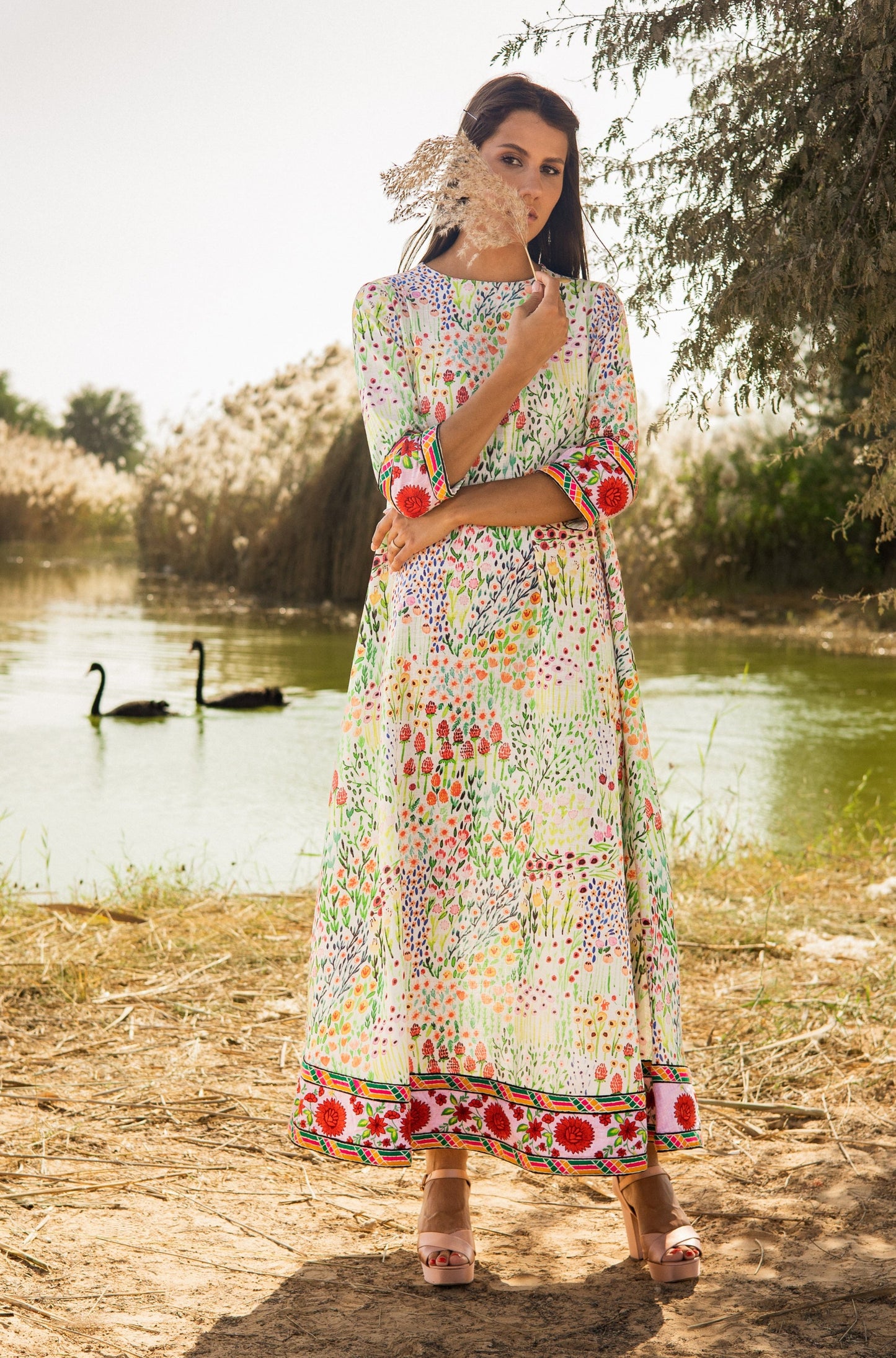 Vibrant Linen Dress