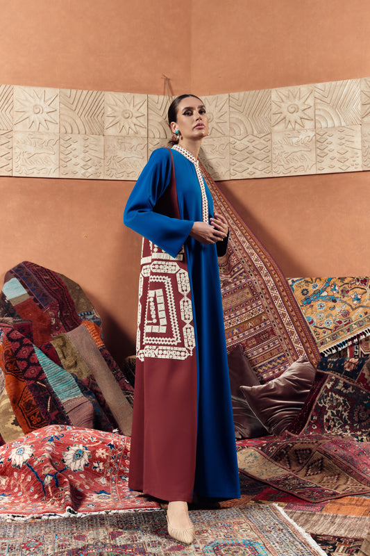 Naqsh Geometric Embroidery Jalabiya