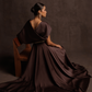 Brown Midnight Draped Dress