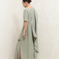 Dune Drape Gown - Sage
