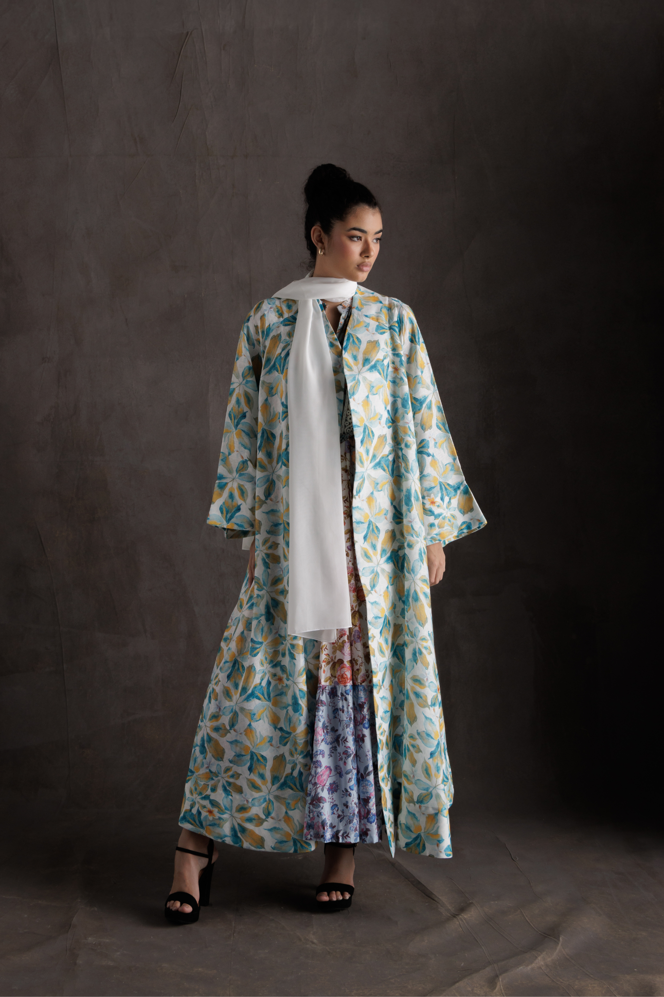 Blossom Breeze Linen Coat