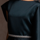 Navy Midnight Draped Dress