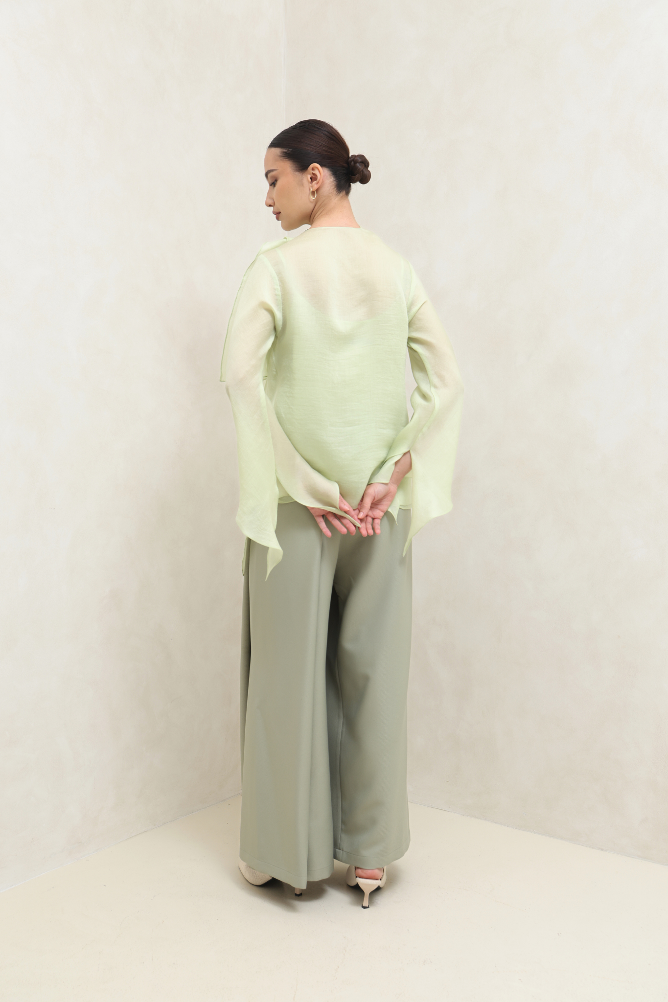 Co-ord whisper Set - Green