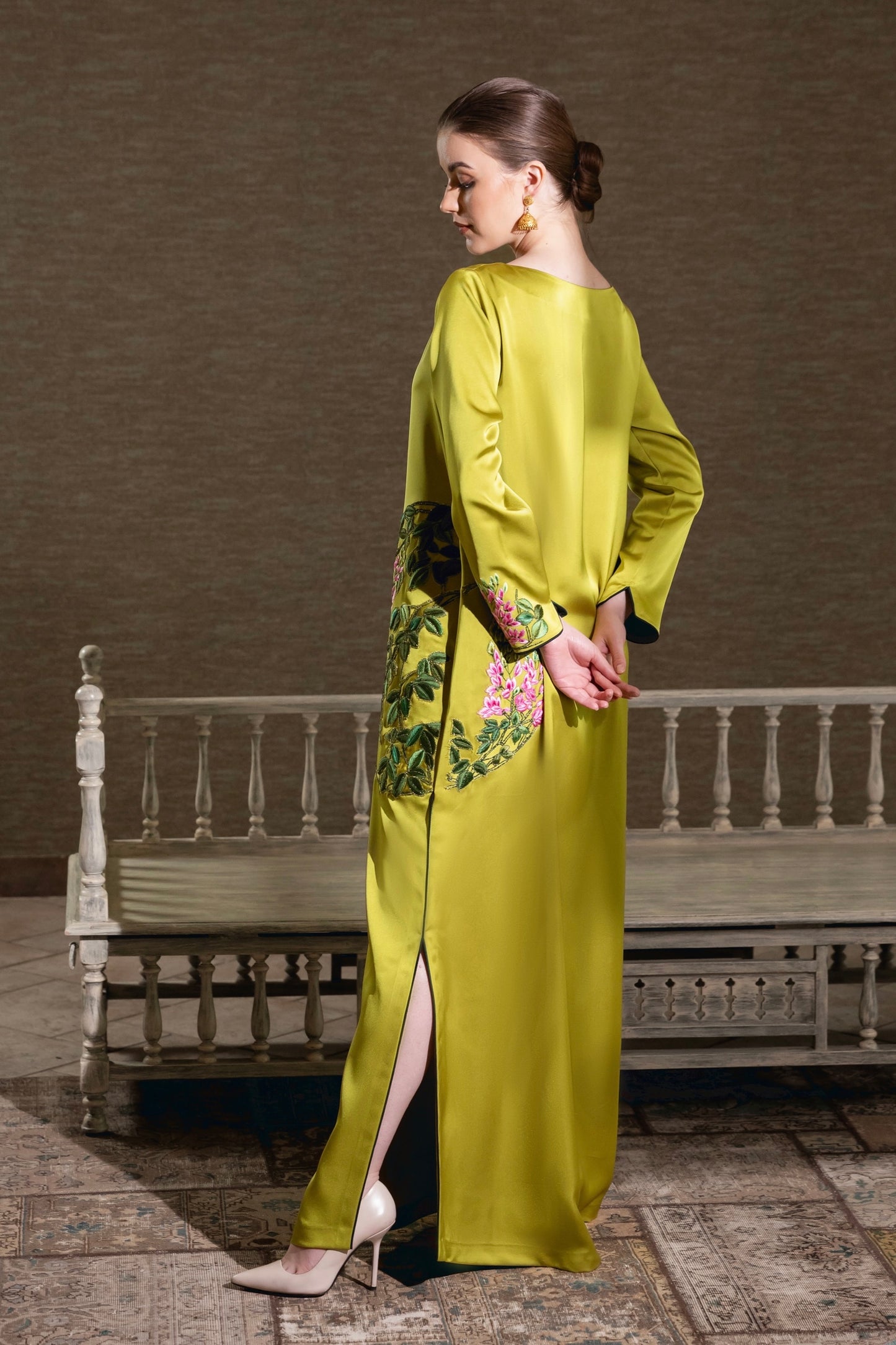 Olive Bloom kaftan