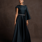 Navy Midnight Draped Dress