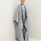 Desert Drape Layered abaya - Blue