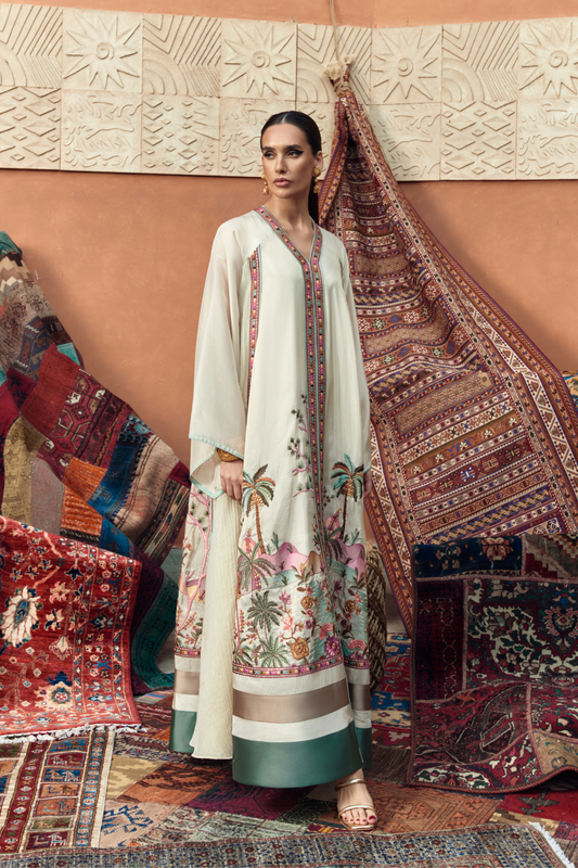 Tropical Palm Tree Kaftan