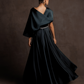 Navy Midnight Draped Dress