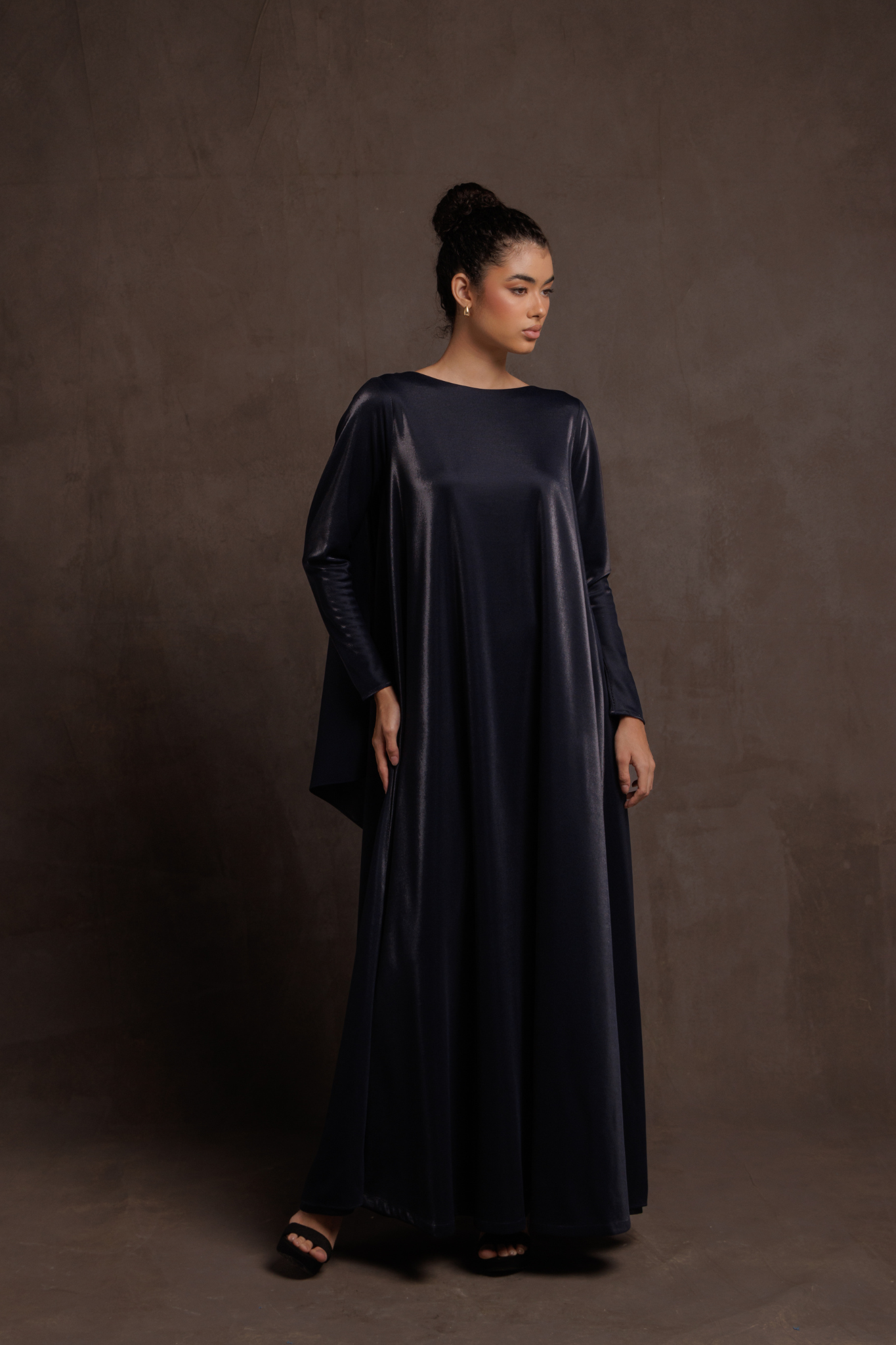 V-Back Cape Dress