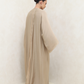Desert Drape Layered abaya - Sand