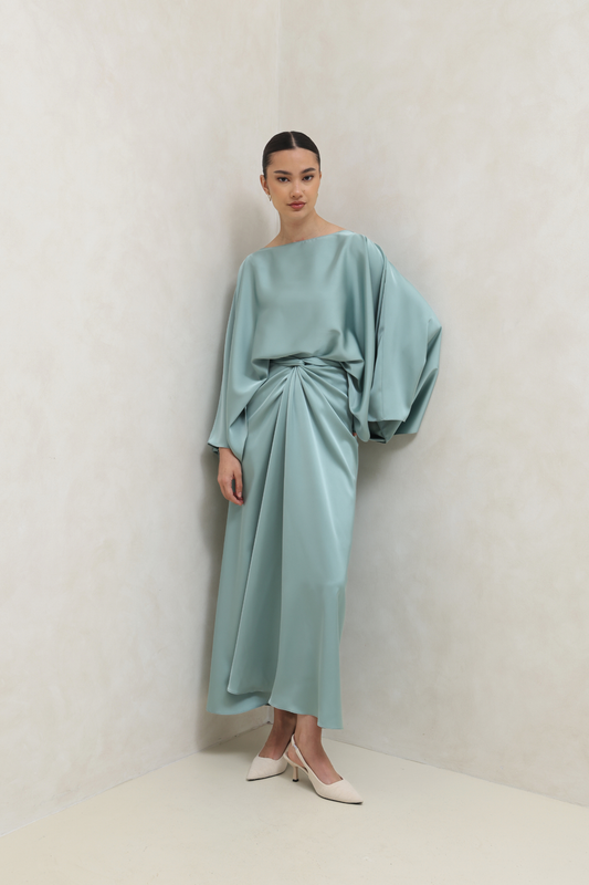 Firoze Wrap cape silk