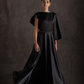 Black Midnight Draped Dress