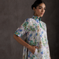 Blossom Collar Midi Dress