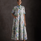 Blossom Collar Midi Dress