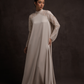 Draped Pearls Gown