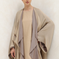 Desert Drape Layered abaya - Sand