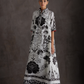 Collared Rose Mirage - Black & White