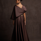 Brown Midnight Draped Dress