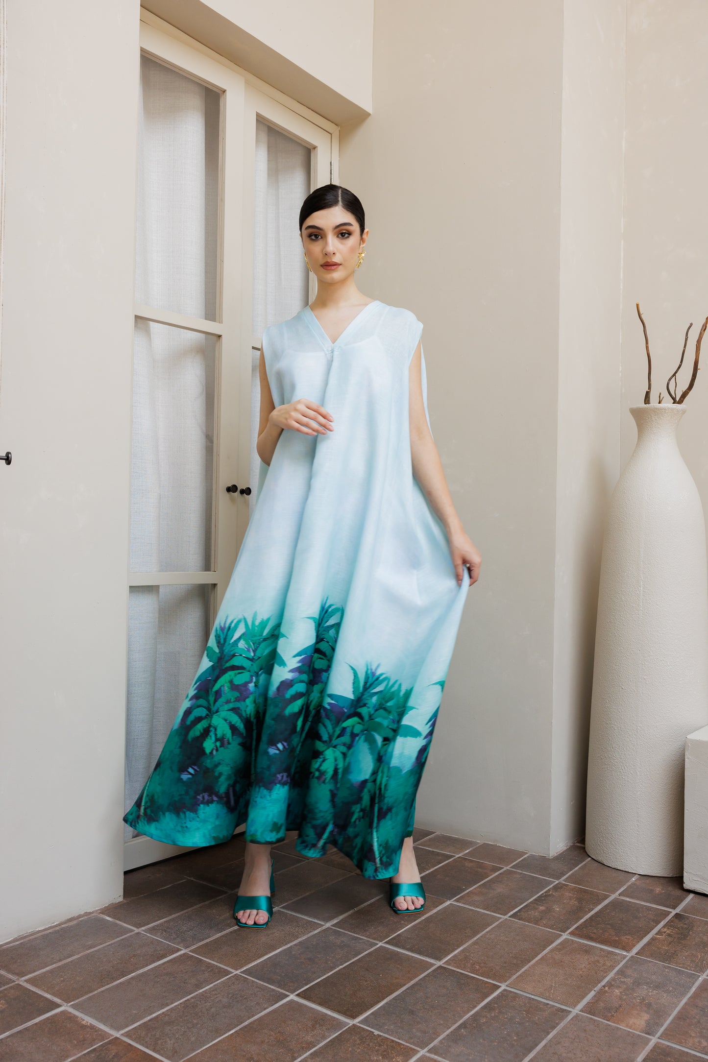 The Banana tree Sleevless Dress