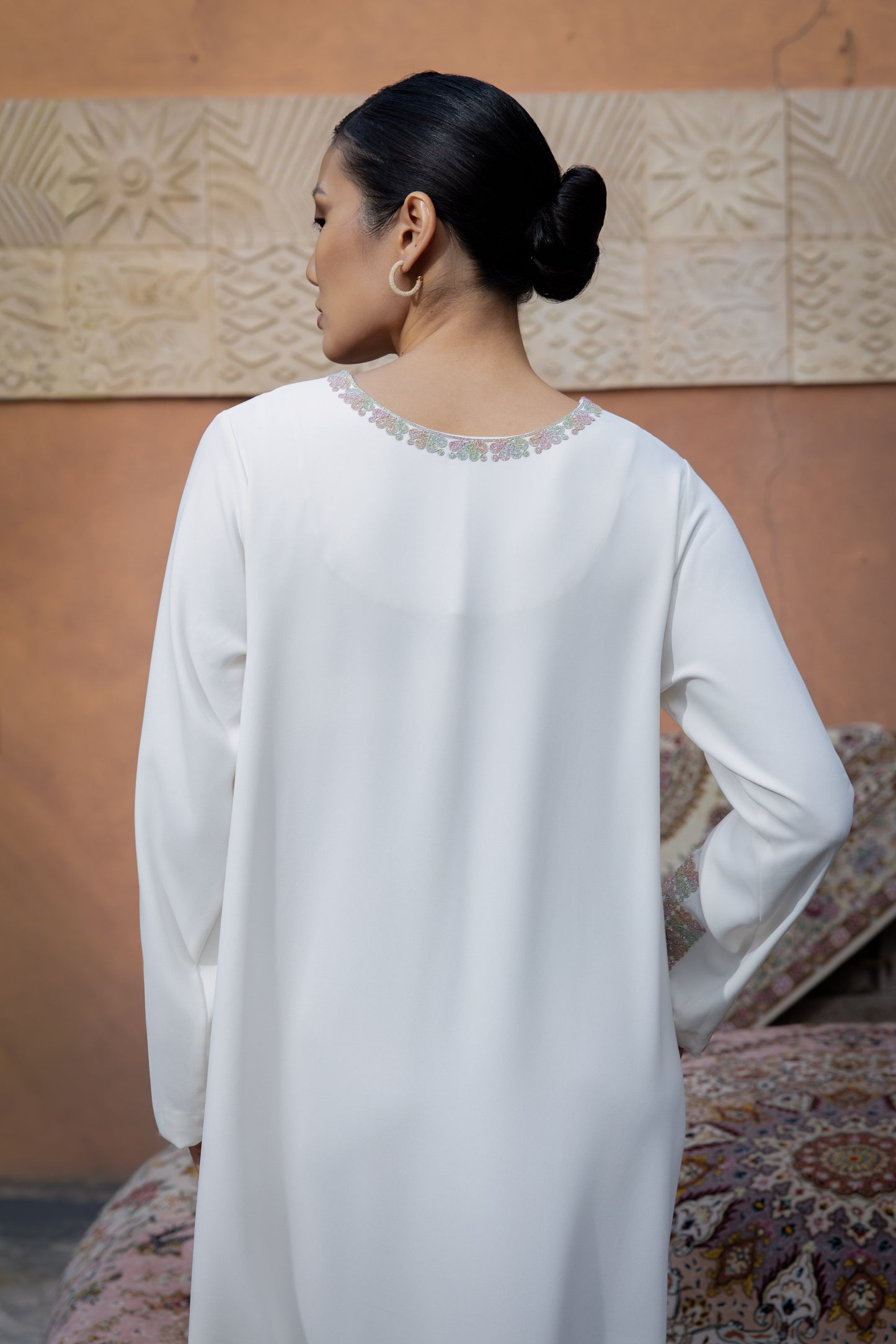 Floral Geometry Jalabiya