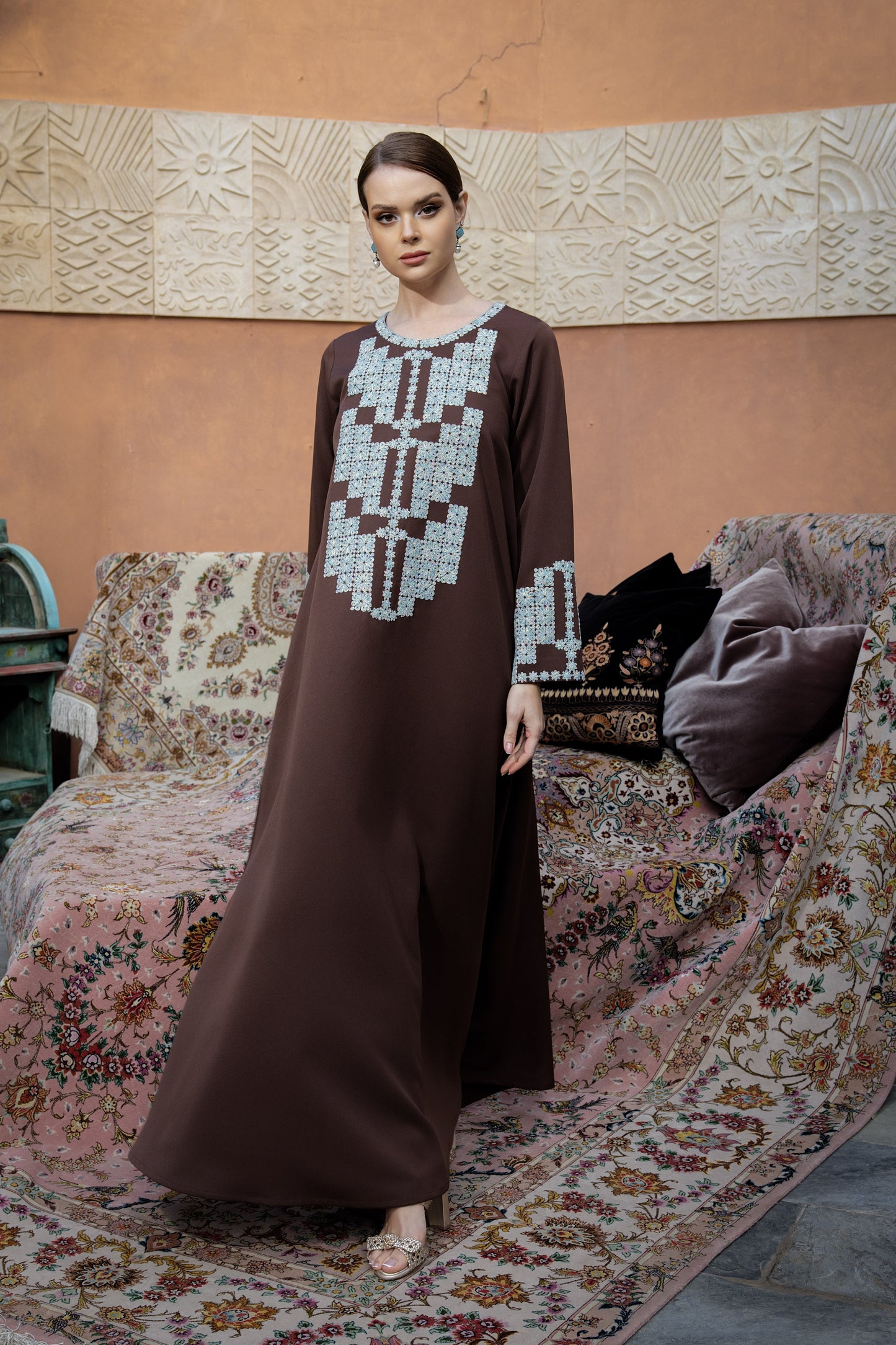 Floral Geometry Jalabiya