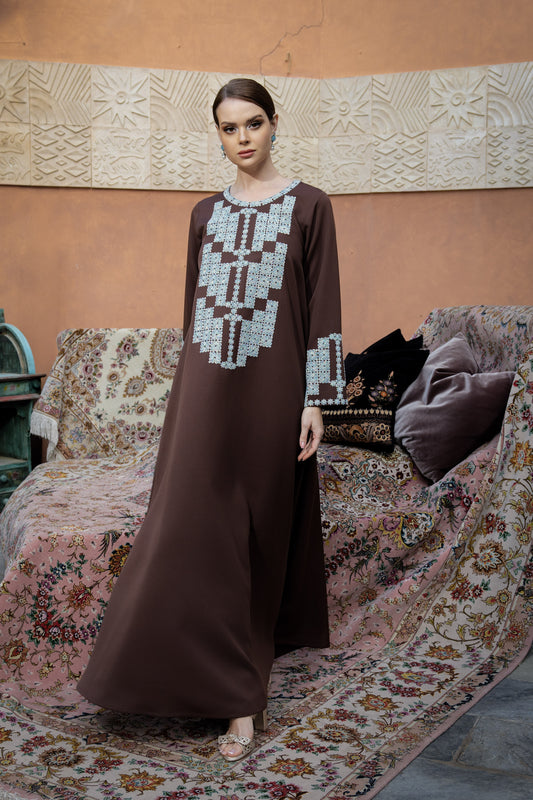 Floral Geometry Jalabiya