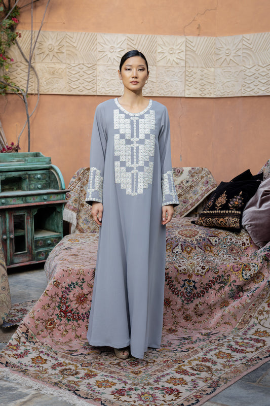 Floral Geometry Jalabiya