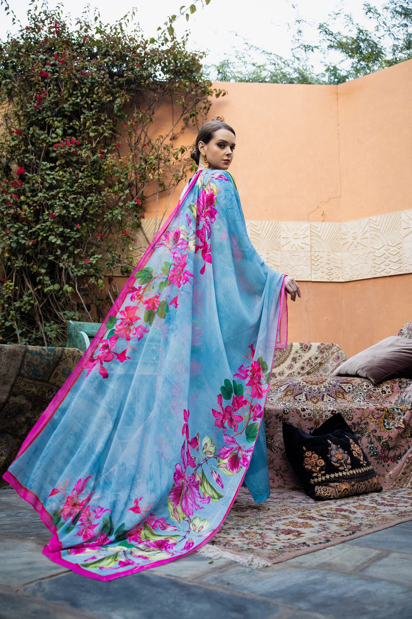 Bohemian floral Scarf