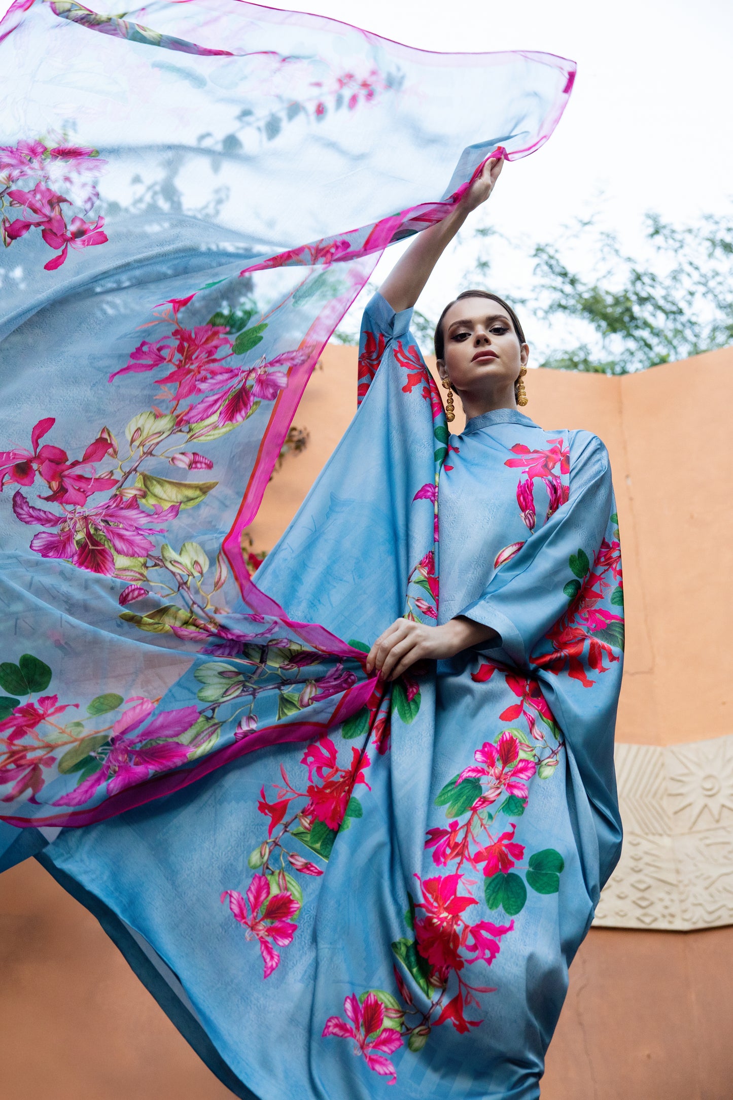 Bohemian floral Scarf