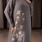 Glimmer soft Floral Embroidered Jalabiya