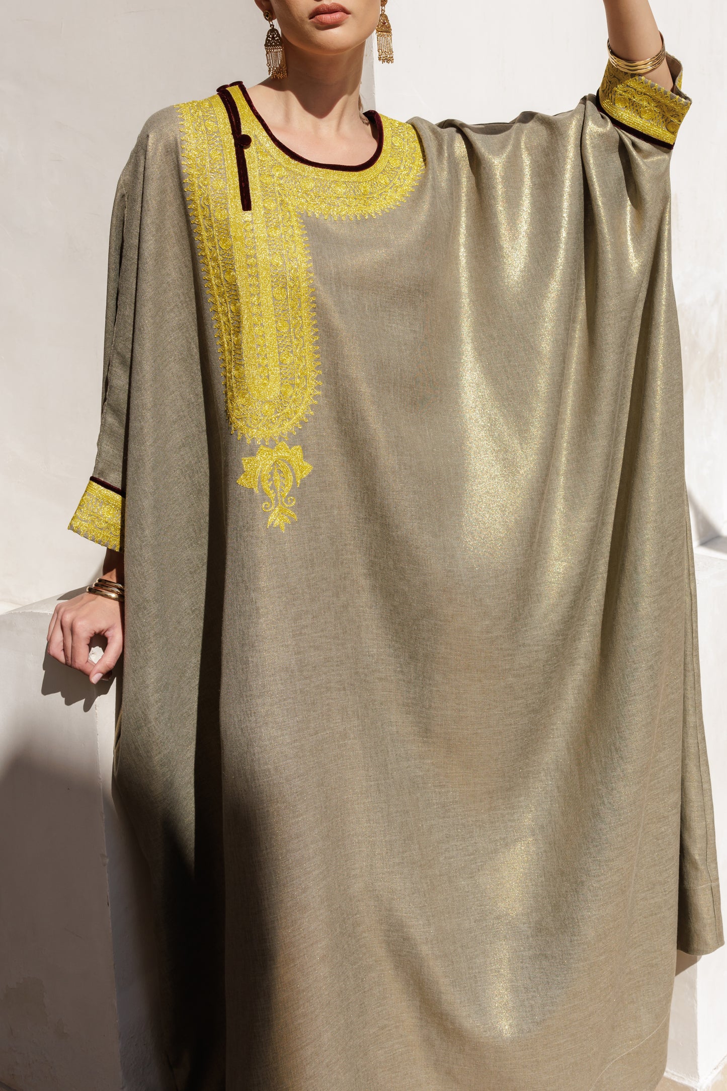 Gold Embroidered Thob