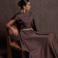 Brown Midnight Draped Dress